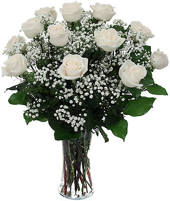 *THIS WEEKS SPECIAL!*  Dozen White Roses